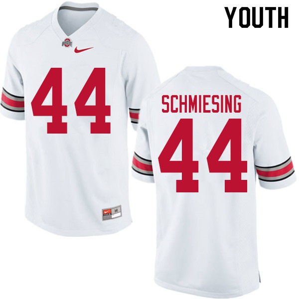 Ohio State Buckeyes #44 Ben Schmiesing Youth Player Jersey White OSU30969